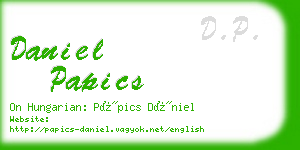 daniel papics business card